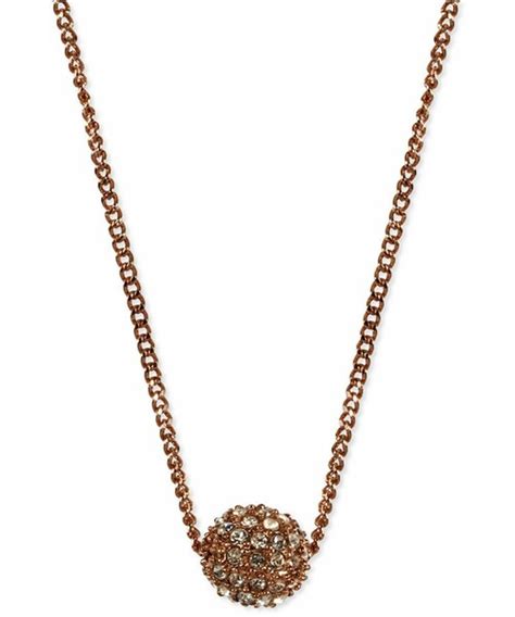 givenchy fireball pendant necklace|Givenchy Crystal Fireball Pendant Necklace 16 .